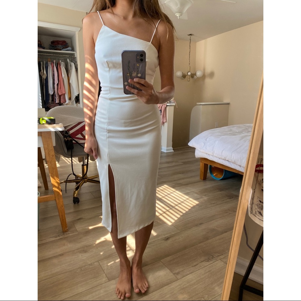 Hello Molly Time Well Spent Midi Dress - White